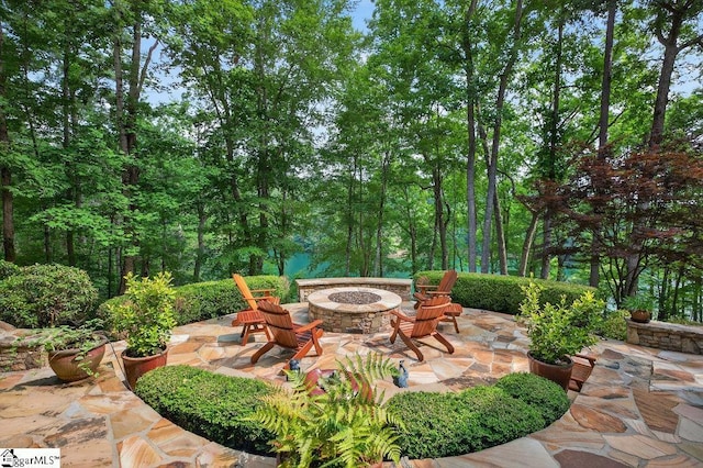 915 Rippling Water Way, Salem, SC 29676 - view of patio / terrace with a fire pit