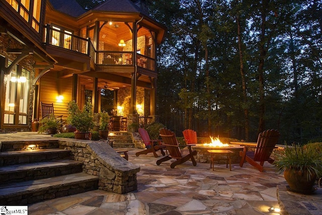915 Rippling Water Way, Salem, SC 29676 - patio / terrace featuring a fire pit and a patio