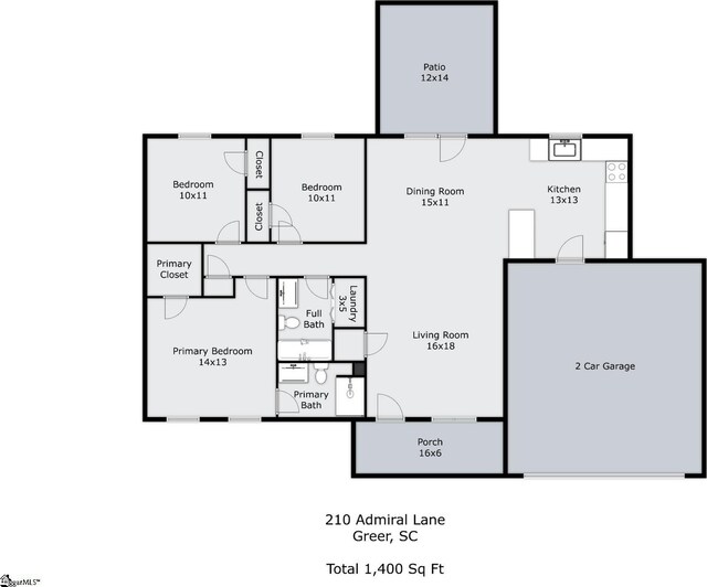 210 Admiral Ln, Greer, SC 29650 - view of home floor plan