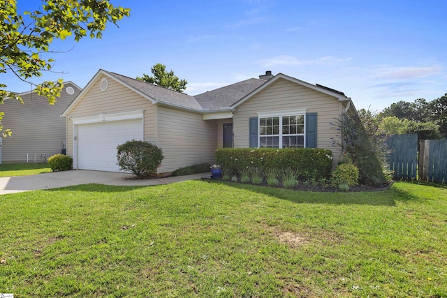 29 Parkgate Ct, Simpsonville, SC 29680 - ranch-style home with a garage, driveway, and a chimney