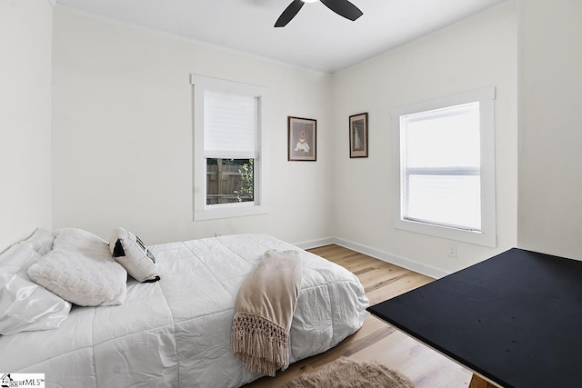 119 Trussell St, Honea Path, SC 29654 - bedroom featuring wood finished floors and a ceiling fan