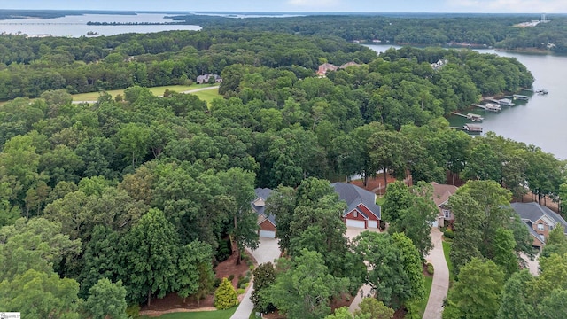 109 Tall Ship Dr, Anderson, SC 29625 - aerial view of property and surrounding area featuring a nearby body of water and a forest