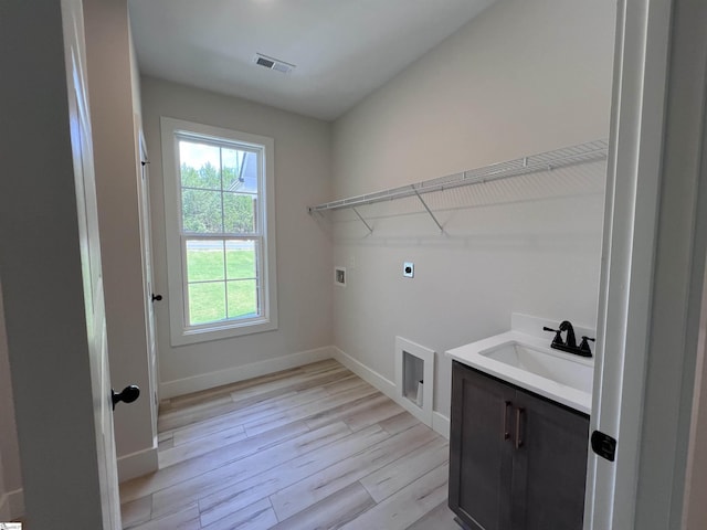 3352 Earls Bridge Rd, Easley, SC 29640 - laundry area with hookup for an electric dryer, washer hookup, and light wood-style floors