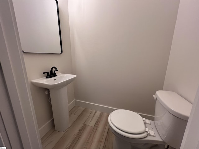 3352 Earls Bridge Rd, Easley, SC 29640 - half bath with toilet and wood finished floors