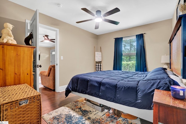 226 Mariposa Cir, Anderson, SC 29621 - bedroom with wood finished floors and ceiling fan