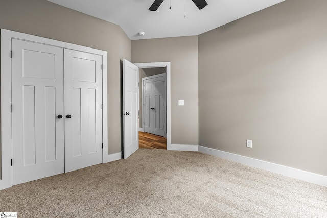 156 Grand Oak Cir, Pendleton, SC 29670 - unfurnished bedroom with carpet, a closet, and ceiling fan