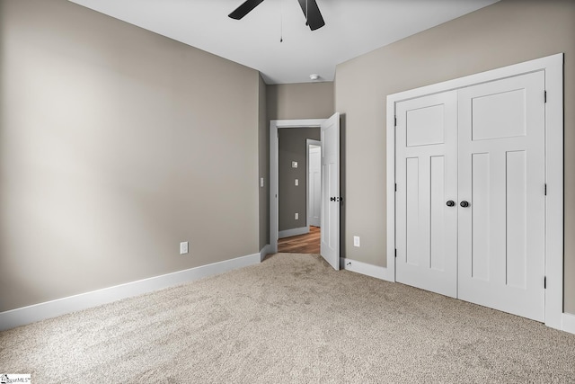 156 Grand Oak Cir, Pendleton, SC 29670 - unfurnished bedroom featuring carpet, a closet, and a ceiling fan