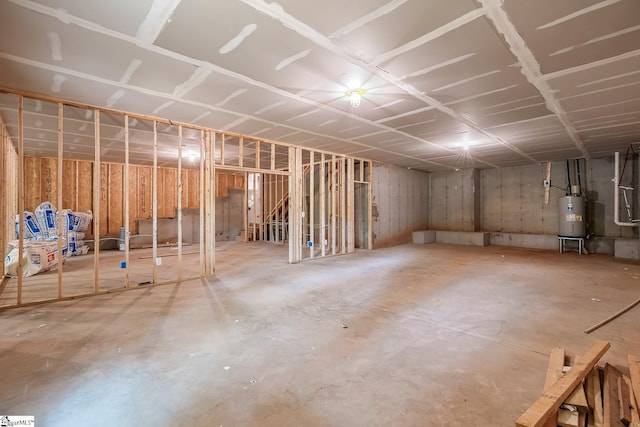 156 Grand Oak Cir, Pendleton, SC 29670 - unfinished basement featuring electric water heater