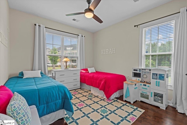 228 Holstein Ct, Fountain Inn, SC 29644 - bedroom with wood finished floors and a ceiling fan