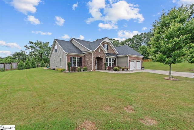 228 Holstein Ct, Fountain Inn, SC 29644 - view of front of home featuring brick siding, concrete driveway, and a garage
