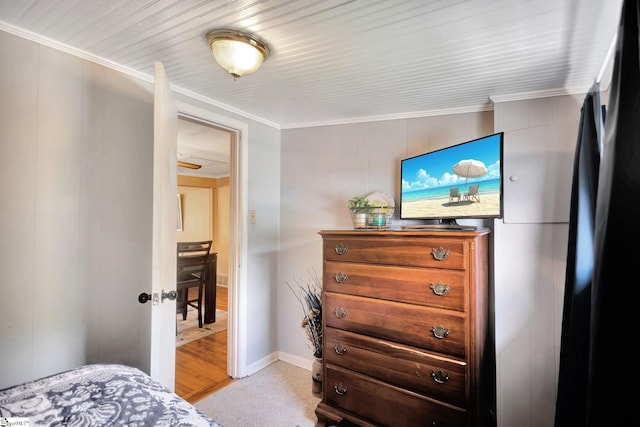 506 Piedmont Hwy, Piedmont, SC 29673 - bedroom featuring ornamental molding and light wood-type flooring