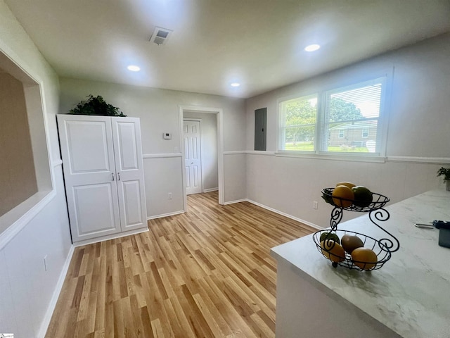 3023 Plainview Rd, Anderson, SC 29626 - interior space with light wood-style floors, recessed lighting, and electric panel