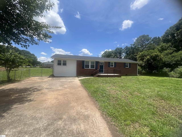 3023 Plainview Rd, Anderson, SC 29626 - single story home with brick siding and concrete driveway