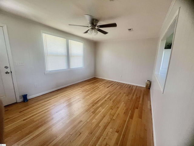 3023 Plainview Rd, Anderson, SC 29626 - empty room with ceiling fan and light wood-type flooring