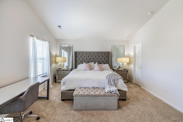 200 Bridlewood Ln, Piedmont, SC 29673 - carpeted bedroom featuring vaulted ceiling and a desk