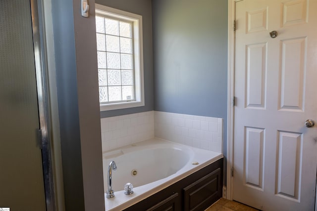105 Hidden Springs Ct, Gaffney, SC 29341 - bathroom featuring a tub with jets and tile patterned floors