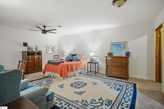 207 Sassafras Dr, Taylors, SC 29687 - bedroom with carpet flooring and a ceiling fan