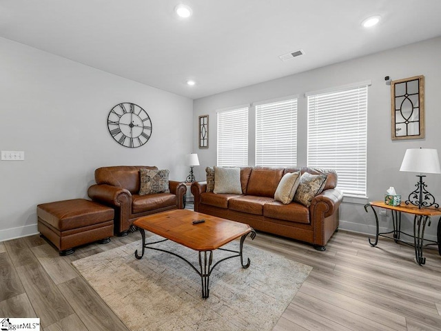 1215 Cherry Orchard Rd, Moore, SC 29369 - living room featuring light wood-style floors and recessed lighting