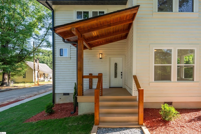 5 Mcgee St, Belton, SC 29627 - view of exterior entry featuring crawl space