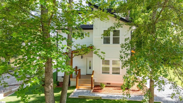 5 Mcgee St, Belton, SC 29627 - view of front of property featuring crawl space, board and batten siding, and a front yard