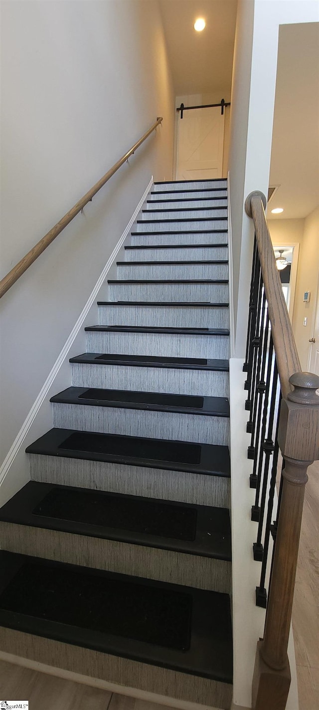 638 Grantleigh Dr, Duncan, SC 29334 - staircase with wood finished floors