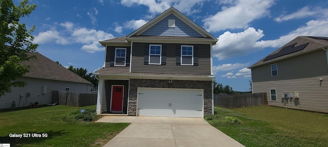 638 Grantleigh Dr, Duncan, SC 29334 - view of front of home featuring stone siding, a garage, and concrete driveway