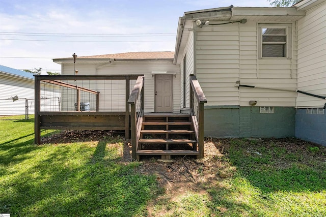 209 Edwards Rd, Lyman, SC 29365 - rear view of property with a yard and crawl space