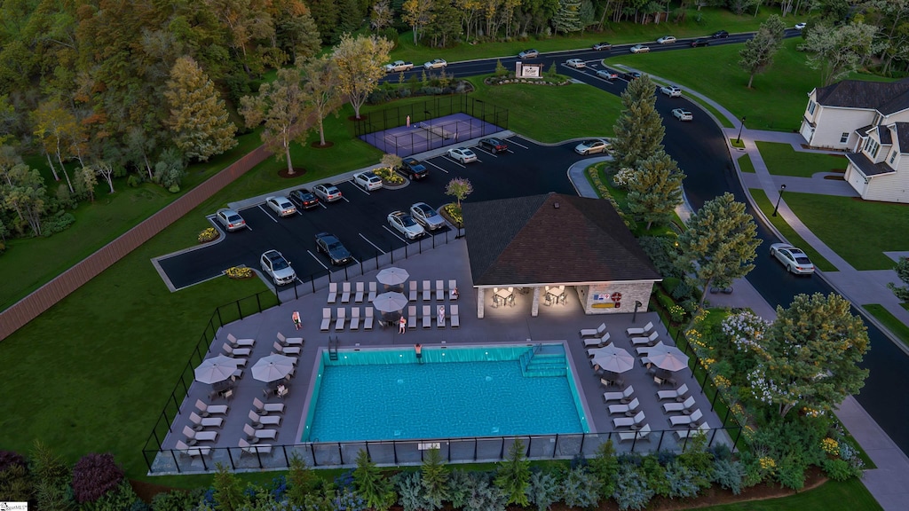 2385 Mill Loop Lot 34, Spartanburg, SC 29301 - bird's eye view of a pool
