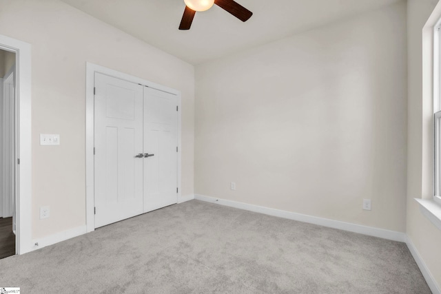 4 Inka Ct, Greenville, SC 29607 - unfurnished bedroom featuring carpet floors, a closet, and a ceiling fan