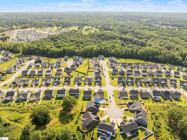 4 Inka Ct, Greenville, SC 29607 - aerial view of residential area featuring a heavily wooded area