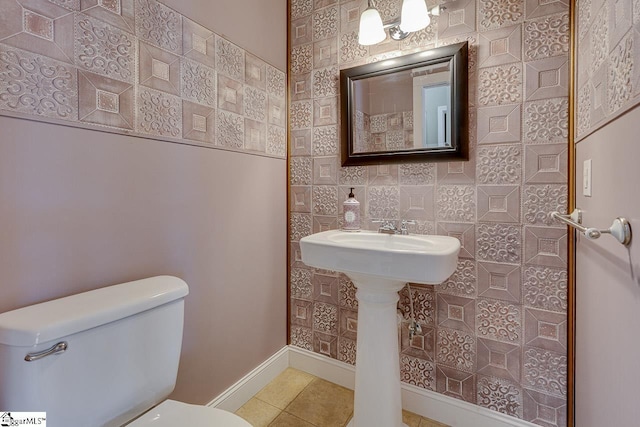 450 Johnson Ave, Anderson, SC 29621 - half bathroom with tile patterned floors and toilet
