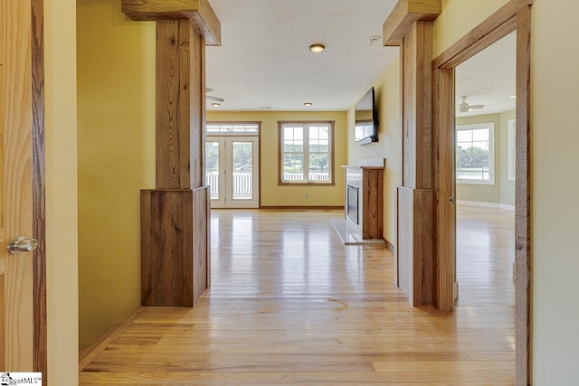 450 Johnson Ave, Anderson, SC 29621 - hall featuring light wood-style flooring and baseboards