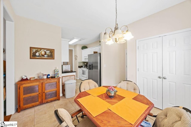 232 N Hamlet Ct, Moore, SC 29369 - dining space featuring a chandelier and light tile patterned floors