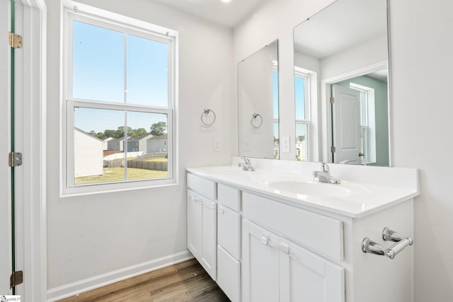 166 Bleckley Trl, Anderson, SC 29625 - full bath with double vanity, plenty of natural light, and wood finished floors