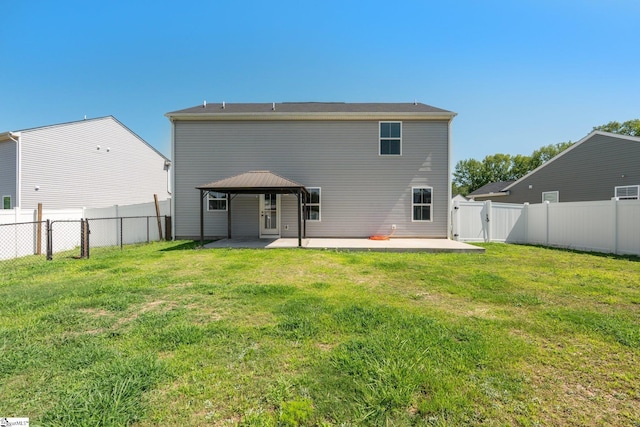 166 Bleckley Trl, Anderson, SC 29625 - rear view of house featuring a patio, a gazebo, a fenced backyard, and a gate