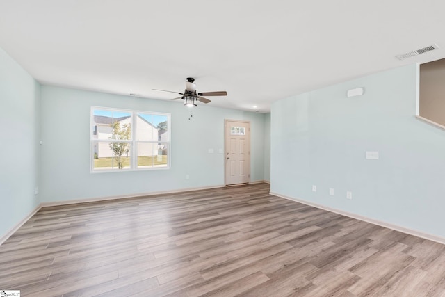 166 Bleckley Trl, Anderson, SC 29625 - empty room with light wood-type flooring and ceiling fan
