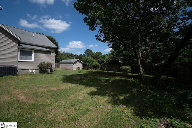 112 Garrison St, Easley, SC 29640 - fenced backyard featuring a storage shed