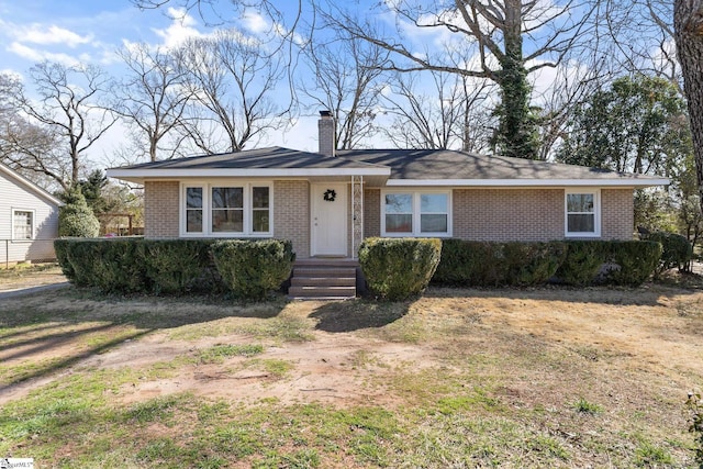 3209 Howland Dr, Anderson, SC 29626 - view of front of property featuring brick siding and a chimney