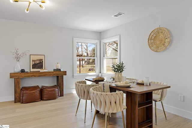 3209 Howland Dr, Anderson, SC 29626 - dining room featuring light wood finished floors and a chandelier