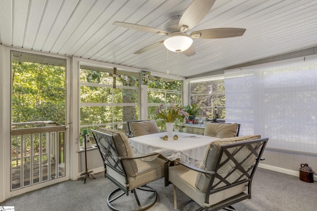 495 Pleasant Grove Rd, Pickens, SC 29671 - sunroom / solarium with outdoor dining space and ceiling fan
