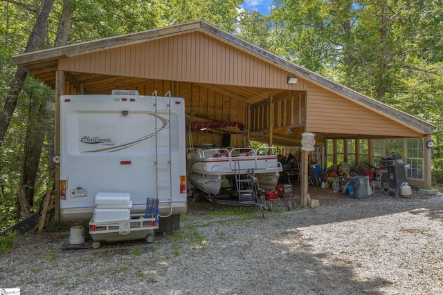 495 Pleasant Grove Rd, Pickens, SC 29671 - view of outbuilding featuring a detached carport