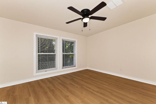 301 Thornwood Dr, Taylors, SC 29687 - spare room with wood finished floors and a ceiling fan