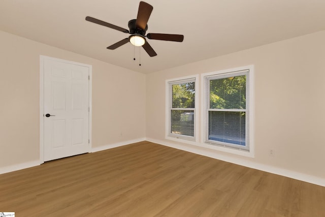 301 Thornwood Dr, Taylors, SC 29687 - empty room featuring wood finished floors and a ceiling fan