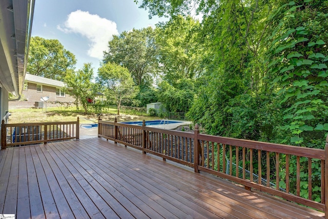 301 Thornwood Dr, Taylors, SC 29687 - wooden deck featuring an outdoor structure
