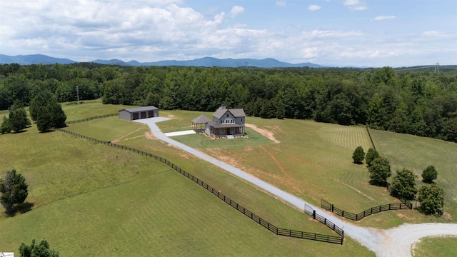 621 Bascule Ridge Ln, Campobello, SC 29322 - aerial view of sparsely populated area with a forest