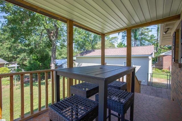 214 Cedar Cir, Easley, SC 29642 - view of wooden deck