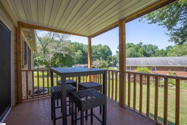 214 Cedar Cir, Easley, SC 29642 - balcony with view of scattered trees