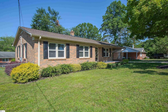 214 Cedar Cir, Easley, SC 29642 - single story home with a chimney and brick siding