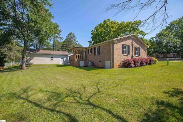 214 Cedar Cir, Easley, SC 29642 - rear view of house with brick siding