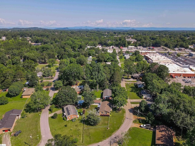214 Cedar Cir, Easley, SC 29642 - aerial view of property and surrounding area featuring a heavily wooded area